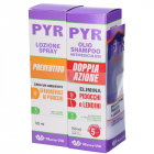 Pyr abbinata lozione spray preventiva (125ml) + olio shampoo doppia azione antipediculosi  (150) + 1 pettine lendini