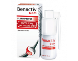 Benactiv Gola 0,25% Spray per mucosa orale (15 ml)